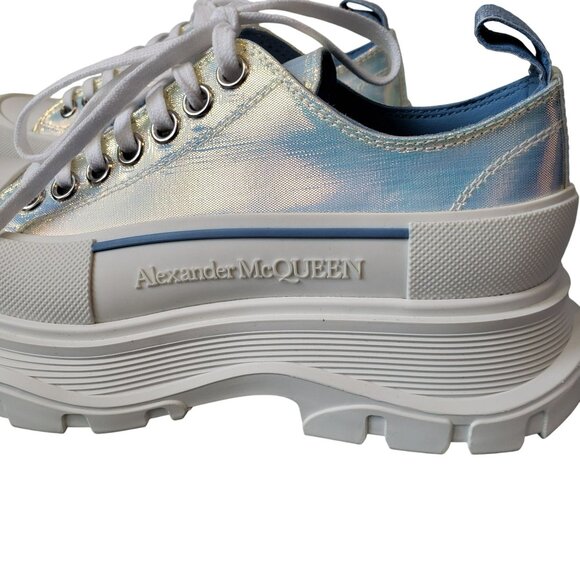 Alexander McQueen Iridescent Y2K Sneakers Gothcore Fairy Punk Dopamine Dressing - Picture 6 of 16